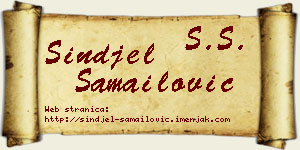Sinđel Samailović vizit kartica